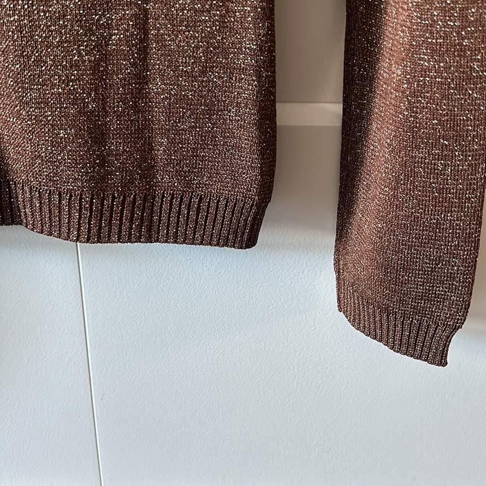 Lurex 3/4 Zip Ombré Top - Picture 7 of 9